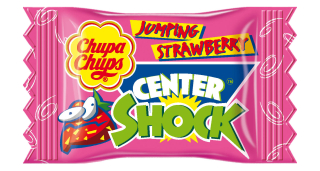 Chupa Chups Shock Jumping Jahoda 4g cena za kartonové balení