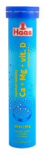 Haas Ca + Mg + vitamín D 80g