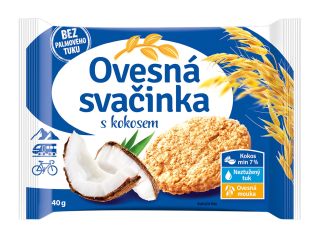 Ovesná svačinka Kokos 40g cena za kartonové balení