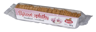 Brick Sýrové oplatky česnekové 100g cena za kartonové balení