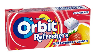 Orbit Refreshers Jahoda 17,9g cena za kartonové balení