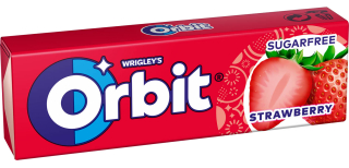 Orbit JAHODA dražé 14g cena za kartonové balení