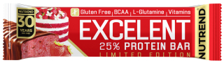 EExcelentBar jahodový dort 85g cena za kartonové balení