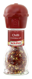 Kotányi mlýnek Chilli papričky s mořskou solí 35g cena za kartonové balení