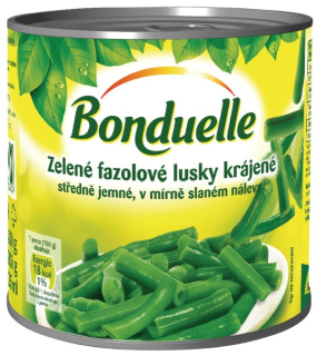 Bonduelle Zelené fazolové lusky krájené 425ml