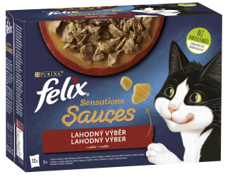 FELIX Sens Sauce 12x85g hovězí/jehněčí/krůta/kachna v omáčce