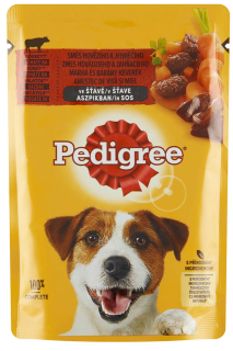 Pedigree kapsa Hovězí Jehněčí 100g cena za kartonové balení