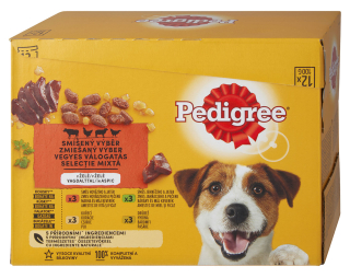 Pedigree kapsička 12pack Mixovaný výběr v želé 12*100g