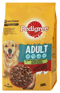 Pedigree granule M/L ADULT hovězí 500g