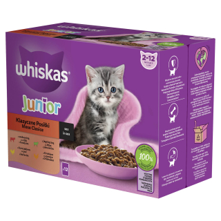 Whiskas kapsa 12pack 12x85g Junior ve šťávě