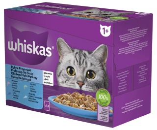 Whiskas kapsa 12pack 12x85g Rybí výběr v želé