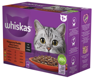 Whiskas kapsa 12pack 12x85g Klasický Výběr ve šťávě