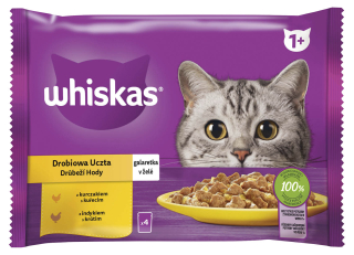 Whiskas kapsa 4pack Drůbeží v Želé 4x85g
