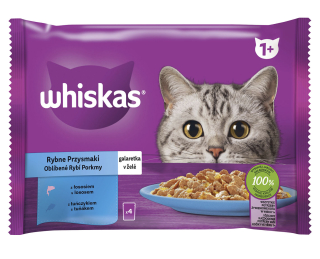 Whiskas kapsa Rybí výběr v želé 4x85g
