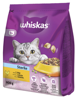 Whiskas granule Sterile s kuřecím 800g