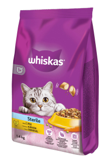 Whiskas granule Sterile Kuřecí 1,4kg