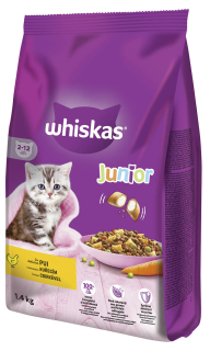Whiskas granule Junior s Kuřecím 1,4kg
