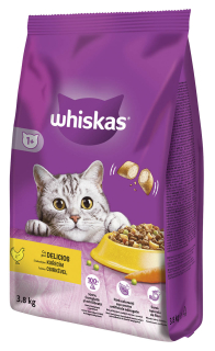 Whiskas granule s Kuřecím 3,8kg cena za kartonové balení
