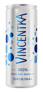 Vincentka perlivá 250ml plech cena za kartonové balení