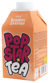 Popstar Tea Broskev&Vanilka 0,5l cena za kartonové balení