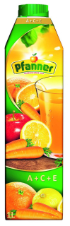 Pfanner ACE ovocný nápoj s mrkví 30% 1L