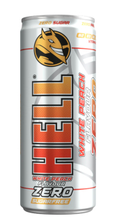 Hell Energy Zero White Peach 250ml cena za kartonové balení