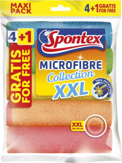 Spontex Utěrky Microfibre Eco XXL 4+1 cena za kartonové balení